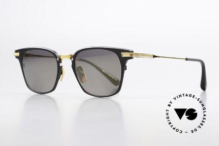 DITA Union Leicht Verspiegelte Gläser, ein sehr klassisches Modell in schwarz & gold-plated, Passend für Herren