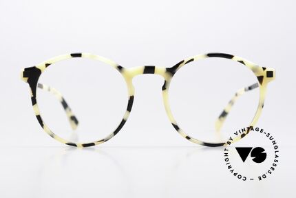Mykita Oki Farbe Creamy Cookie Black, Brille der LITE-Kollektion mit Azetat-Brillenfront, Passend für Herren und Damen