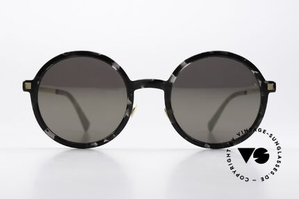 Mykita Toclo Asia Version Mit Nasenstegen, c.807: Black Havana/Glossy Gold Brilliantgrey Solid, Passend für Herren und Damen