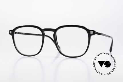 Mykita Pal Brille Klassisch Schwarz Eckig Details