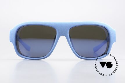 Mykita Mylon Titan Blau Verspiegelte Gläser, massives Design in XL Größe 61/15 für Herren, Passend für Herren