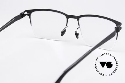Mykita Wilko Markante Brille Silber Schwarz, die Fassung ist beliebig verglasbar (optisch / Sonne), Passend für Herren