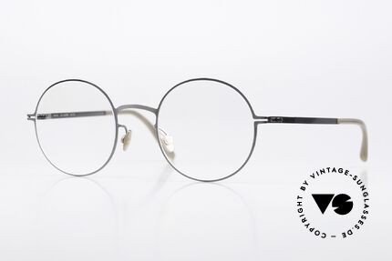 Mykita Quenby Runde Brille Shiny Graphite Details
