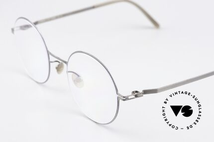 Mykita Quenby Runde Brille Shiny Graphite, wohlbekannte Spitzenqualität; handmade in Germany, Passend für Herren und Damen
