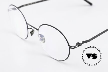Mykita Quenby Runde Brille Unisex Schwarz, wohlbekannte Spitzenqualität; handmade in Germany, Passend für Herren und Damen