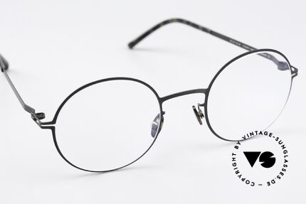 Mykita Quenby Runde Brille Unisex Schwarz, ungetragenes Modell mit original Mykita Verpackung, Passend für Herren und Damen