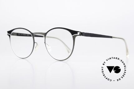 Mykita Maximilian Panto Brille Shiny Graphite, col 232 "Shiny Graphite" (Brille für Damen & Herren), Passend für Herren und Damen