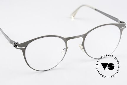 Mykita Maximilian Panto Brille Shiny Graphite, ungetragenes Modell mit original Mykita Verpackung, Passend für Herren und Damen