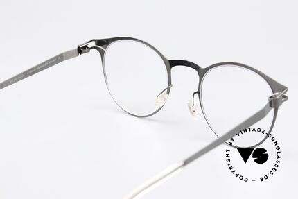 Mykita Maximilian Panto Brille Shiny Graphite, die Fassung ist beliebig verglasbar (optisch / Sonne), Passend für Herren und Damen