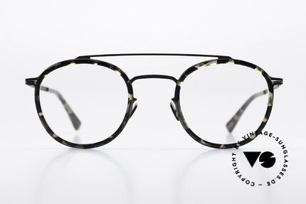 Mykita Olli Pantobrille Black Antigua, Brille der LITE-Kollektion mit Azetat-Einfassungen, Passend für Herren und Damen