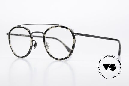 Mykita Olli Pantobrille Black Antigua, sehr interessantes Muster / Farbe 946: Black Antigua, Passend für Herren und Damen