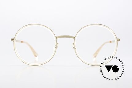 Mykita Meja Champagne Gold / Rose Water, Brille der LITE-Kollektion mit Azetat-Einfassungen, Passend für Damen