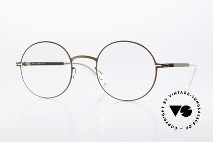 Mykita Quenby Runde Brille Shiny Copper Details