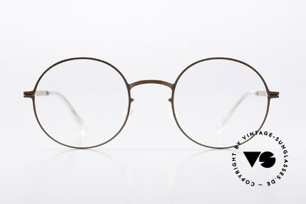 Mykita Quenby Runde Brille Shiny Copper, Unisex-Fassung, LITE Collection (2017-18 gefertigt), Passend für Herren und Damen