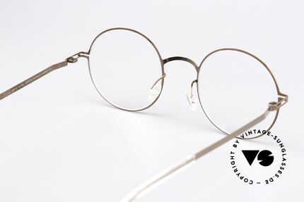 Mykita Quenby Runde Brille Shiny Copper, die Fassung ist beliebig verglasbar (optisch / Sonne), Passend für Herren und Damen