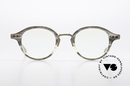 DITA Spruce Designerbrille Panto Rund, elegante Unisexbrille; Titan & Azetat-Kombination, Passend für Herren und Damen