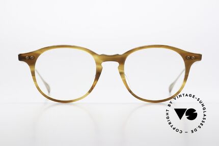 DITA Ash Panto Designerbrille 49mm, elegante Unisexbrille; Titan & Azetat-Kombination, Passend für Herren und Damen