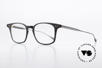 DITA Buckeye Sehr Elegante Designerbrille, ein klassisches Modell, eckig Panto; zeitlos 'black', Passend für Herren und Damen