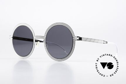 Mykita Studio 6.3 XXL Designer Sonnenbrille, ultrafeine Linien folgen der Kontur des Rahmens, Passend für Damen