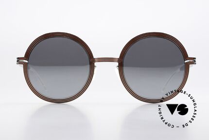 Mykita Studio 6.3 XXL Sonnenbrille Verspiegelt, inspiriert von der optischen Illusionskunst 1960's, Passend für Damen