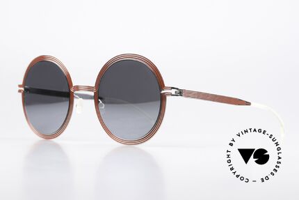 Mykita Studio 6.3 XXL Sonnenbrille Verspiegelt, ultrafeine Linien folgen der Kontur des Rahmens, Passend für Damen
