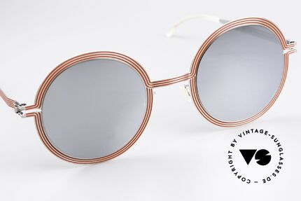 Mykita Studio 6.3 XXL Sonnenbrille Verspiegelt, dadurch wird fast ein psychedelischer Effekt erzeugt, Passend für Damen