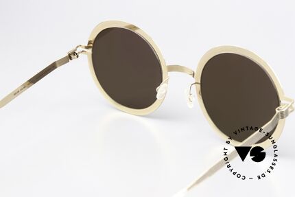 Mykita Studio 6.3 XXL Brille Gold Verspiegelt, wirklich interessantes, ungetragenes Designerstück, Passend für Damen