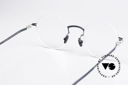 Mykita Kayo Rahmen Silver / Indigo Blau, genial flexible Brillenfassung: eine Größe passt allen, Passend für Herren und Damen