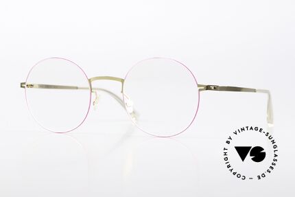 Mykita Kayo Rahmen Gold / Neon Pink Details
