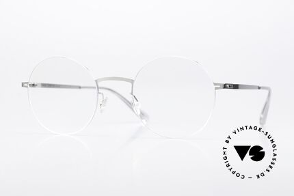 Mykita Kayo Runde Brille Zeitlos Silber Details