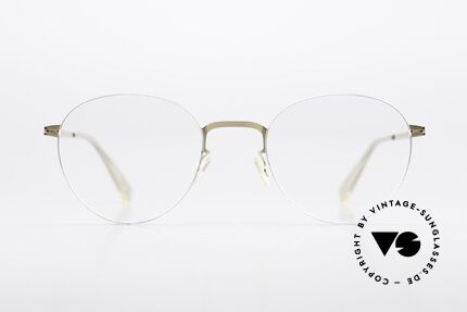 Mykita Eito Silver / Champagne Gold, Panto-Brille der LESSRIM-Kollektion von 2015-2019, Passend für Herren und Damen