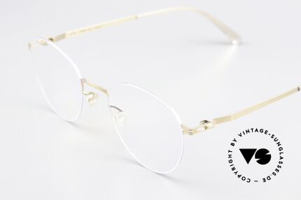 Mykita Eito Silver / Champagne Gold, wohlbekannte Spitzenqualität; handmade in Germany, Passend für Herren und Damen