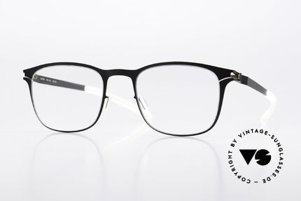 Mykita Kai Metallbrille Black Gold Edges Details