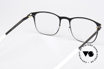 Mykita Kai Metallbrille Black Gold Edges, die Fassung ist beliebig verglasbar (optisch / Sonne), Passend für Herren und Damen