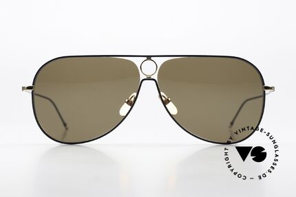 Thom Browne TBS115 Aviator Sonnenbrille XXL, Titanium-Fassung in XXL Größe 64-10 (150mm breit), Passend für Herren