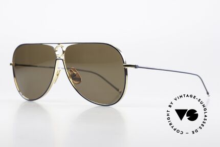 Thom Browne TBS115 Aviator Sonnenbrille XXL, wirklich stilvoll & in Spitzenqualität, made in Japan, Passend für Herren