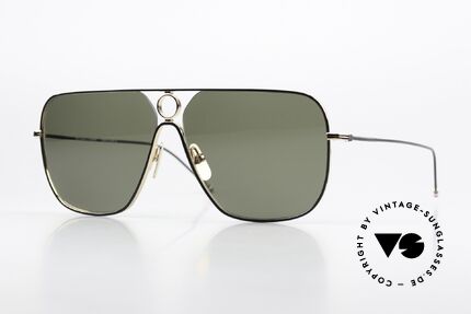 Thom Browne TBS114 XXL Aviator Brille Eckig, Thom Browne Sonnenbrille, TBS114-62-02, GLD BLK, Passend für Herren