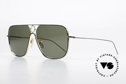 Thom Browne TBS114 XXL Aviator Brille Eckig, wirklich stilvoll & in Spitzenqualität, made in Japan, Passend für Herren
