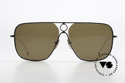 Thom Browne TBS114 Herren XL Sonnenbrille Eckig, Titanium-Fassung in XXL Größe 62-13 (150mm breit), Passend für Herren