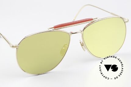 Thom Browne TB015 XL Aviator Gold Verspiegelt, ein edles Designer-Accessoire für alle Mode-Liebhaber, Passend für Herren