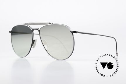 Thom Browne TB015 XL Schwarz Silber Verspiegelt, wirklich stilvoll & in Spitzenqualität, made in Japan, Passend für Herren