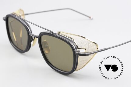 Thom Browne TB808 Glas Leicht Gold Verspiegelt, leicht gold-verspiegelte Gläser; 100% UV Protection, Passend für Herren