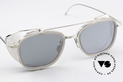 Thom Browne TB808 Glas Leicht Silber Verspiegelt, ungetragenes Einzelstück + Thom Browne Verpackung, Passend für Herren