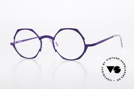 Theo Belgium Wave Pure Titanium Brille Damen Details