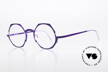 Theo Belgium Wave Pure Titanium Brille Damen, hochwertig und enorm komfortabel (sehr leicht), Passend für Damen