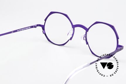 Theo Belgium Wave Pure Titanium Brille Damen, das Modell kann natürlich beliebig verglast werden, Passend für Damen
