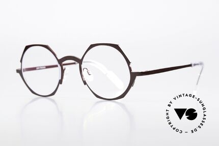 Theo Belgium Wave Damen Designerbrille Titan, hochwertig und enorm komfortabel (sehr leicht), Passend für Damen