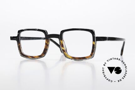 Theo Belgium Schaukel Azetat Brille Eckig Unisex Details
