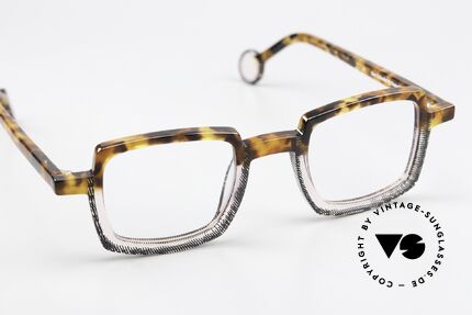 Theo Belgium Schaukel Eckige Azetat Brille Unisex, Fassung ist beliebig verglasbar (auch Gleitsicht), Passend für Herren und Damen