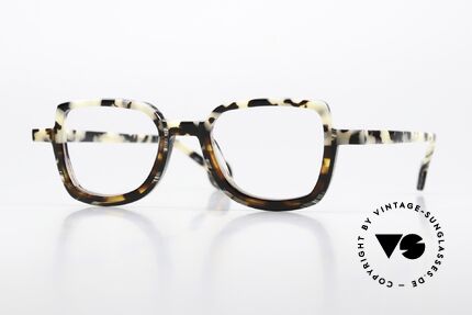 Theo Belgium Schommel Azetat Brille Gemustert Details